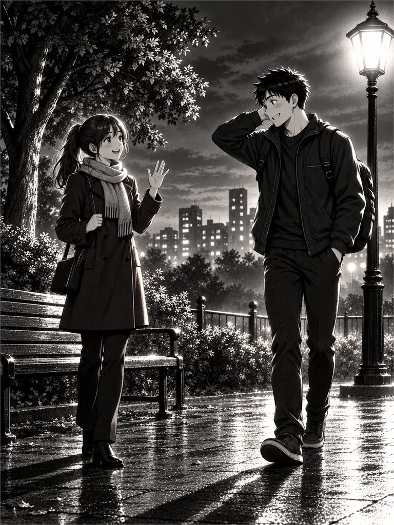 The scene as high-contrast noir